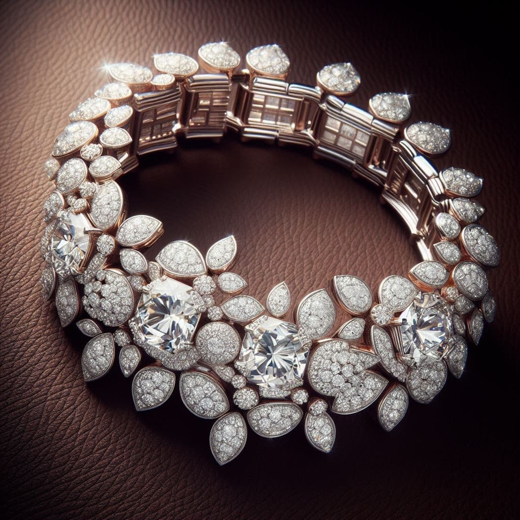 La majestuosidad de la pulsera de diamantes Harry Winston Cluster